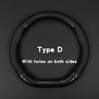 Car steering wheel cover breathable carbon fiber sports model all season universal anti slip and wear-resistant handle cover CM World