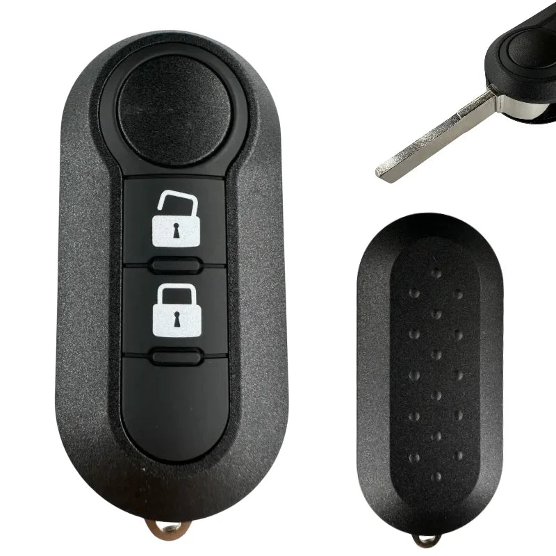 Good Quality For Fiat 500 Panda Punto Bravo 3 Buttons  Car Key Remote Control Shell Blank Case Housing Fob Keyless SIP22 Blade CM World