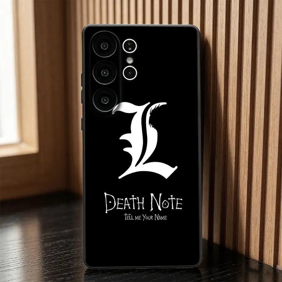 Phone Cover Case for Samsung Galaxy S26 Ultra S24 S10 S9 S25 Plus S23 S24+ S25+ S20 Note 20 8 9 10 S26+ S21 FE DEATH NOTE