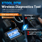 XTOOL D7W D7 BT Car Diagnostic Tool OBD2 Bidirectional Control Scanner All System Diagnosis ECU Coding Key Programmer CANFD DoIP