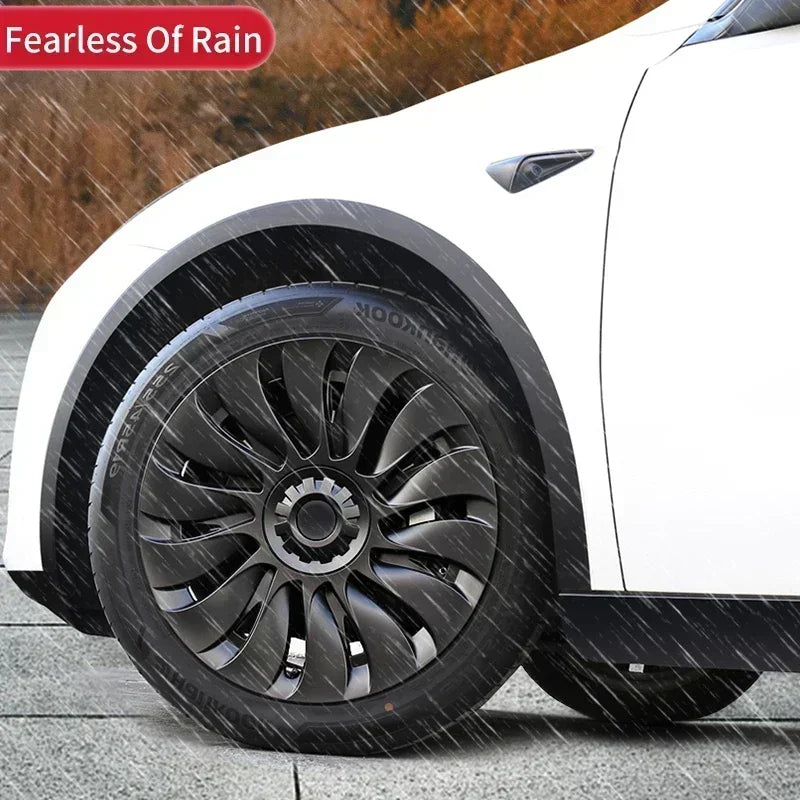4PCS Hub Cap for Tesla Model Y 19 Inch Performance  Automobile Replacemen Hubcap Full Rim Cover Accessories Wheel Caps 2023 2024