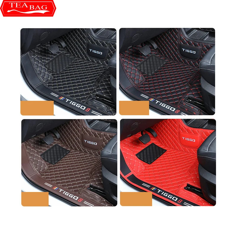 For Chery Tiggo 8 Pro MAX 2022 2023 Floor Mats Double Layer Custom Auto Foot Pads Automobile Carpet Cover Interior Floorliner