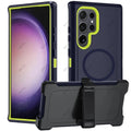 Military Armor OTT For Magsafe Charge Case For Samsung S26 Ultra S25 S24 S23 S22 Plus FE Edge Hard PC+TPU Clip Bracket  Cover