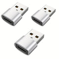 3-Pack USB to USB C Adapter, USB C Female to USB Male Super Fast Charging and OTG Converter Compatible with iPhone 15/14/13/12 P Car Mobile World