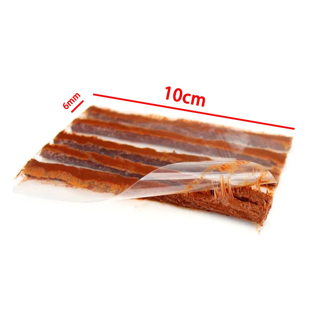 Tubeless Tire Repair Rubber Strips For Car Motorcycle Bicycle Puncture Plug Seal Quick Emergency Tire Repair Kit Accessories