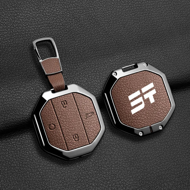 For Chery Jetour Traveller T2 2025 Zinc Alloy Car Key Case Cover Fob Shell Protector Keychain Clip Buckle Interior Accessories