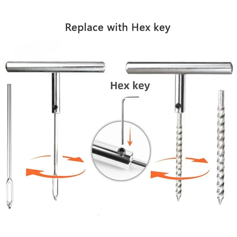 New 33/45Pcs AutoTire Repair Kit Tire Repair Kit Auto Bike Tire Repair Puncture Plug Garage Car Accessories