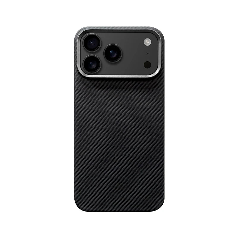 Ultra Slim Real Aramid Kevlar Carbon Fiber Business Case For IPhone 17 Air Pro Max Magnetic Charging Shockproof Protective Cover Car Mobile World