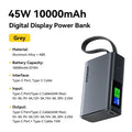 Essager 45W Power Bank 10000mAh Built-In USB-C Cable Portable Fast Charging External Battery for iPhone 17 16 15 Samsung S26 S25 Car Mobile World