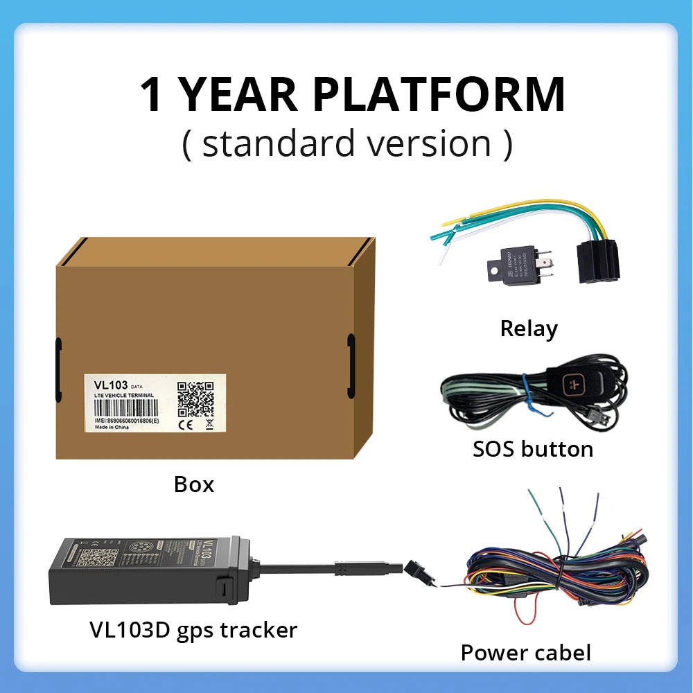 Jimi VL103D/M 4G Car GPS Tracker With Real-time Tracking Smart Alerts IP66 Waterproof Driving Behavior Remote Cut-Off Free APP CM World