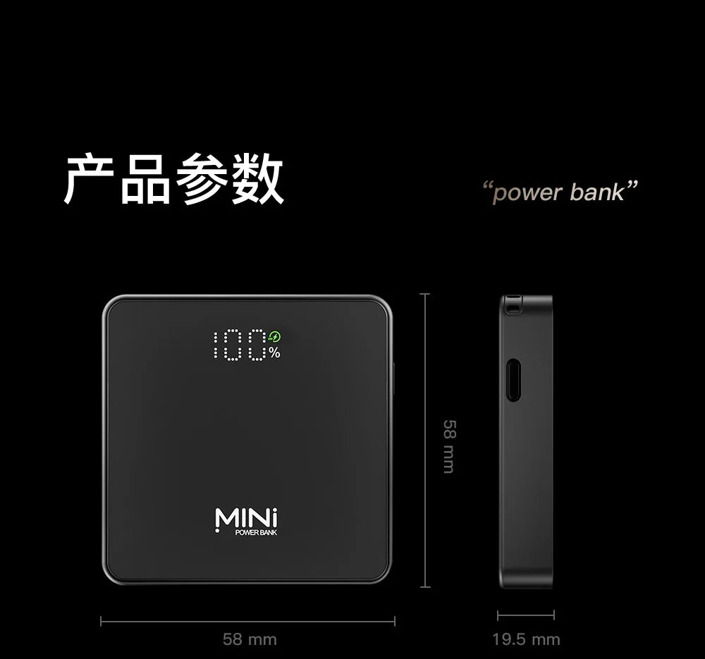 Original Portable MINI Magnetic Wireless Powerbank 10000mAh Power Banks for Magsafe External Auxiliary Battery for iPhone 17 16