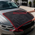 Ultra Absorbent Car Towel XXL Extra Large Microfiber Drying Towel - Ultra Absorbent Thickened Technology with Twist Ring Design