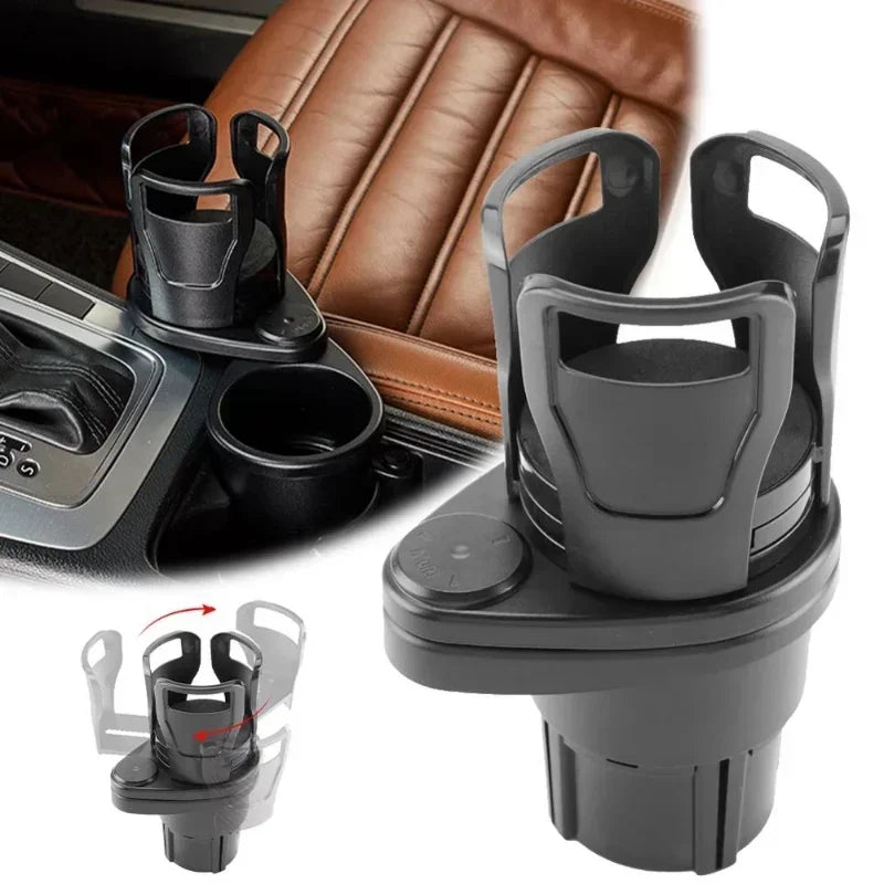Adjustable Dual Cup Holder Car Mount Multifunction with Phone Holder Car Cup Expansion Adapter for Vehicle Cup Holers CM World