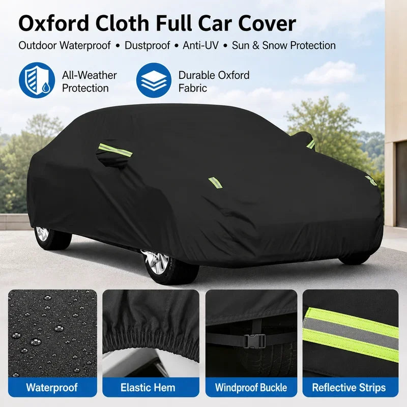 Oxford Cloth Full Car Cover For SKODA Superb Outdoor Sun UV Rain Snow Dust Waterproof Vehicle Protection Accessories