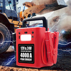 56000mAh 4000A Heavy Duty 12v 24v Car Jump Starter Emergency Tool Kit High-Power 4000A Car Jump Starter With 56000mAh Battery