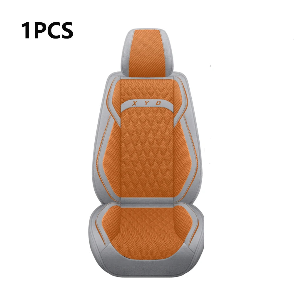 Universal Flax Car Seat Covers for Jeep Cherokee WK2 WJ 2004 2014 Patriot Wrangler Compass 2007 2019 Renegade for Vehicle Parts CM World