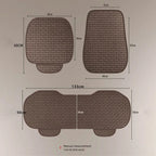 3pcs Universal Size Breathable Non Slip Car Seat Cover Front Seat Protector Cushion Linen Fabric Auto Interior Accessories CM World