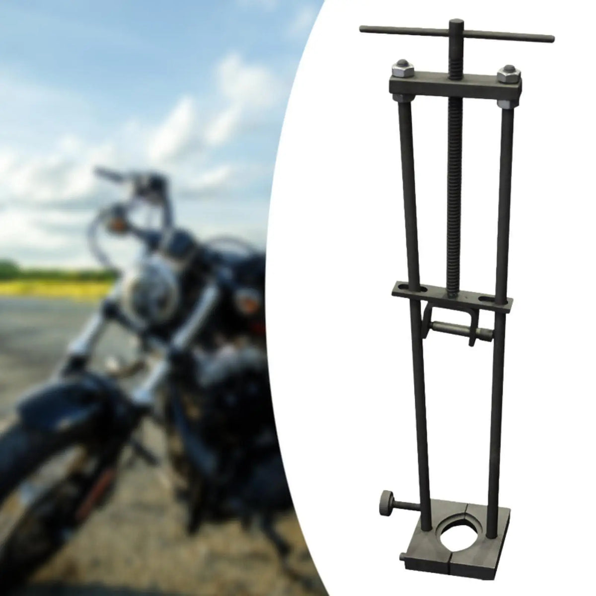 Motorcycle Shock Absorber Spring Compressor Tool Heavy Duty Steel Strut Accessory for Car and Bike Maintenance