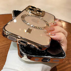New Official Desert Gold Phone Case For iPhone 16 17 15 14 13 12 11 Pro Max Clear For Magsafe Magnetic Lens Protector Soft Cover