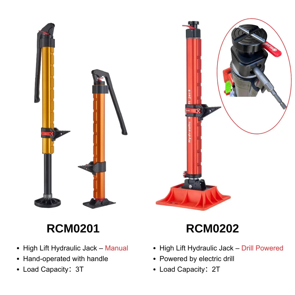 Heavy Duty Portable Manual Hydraulic Jack Car Repair 4x4 Off-Road SUV Universal Parts Aluminum Alloy Steel Reinforced High Lift