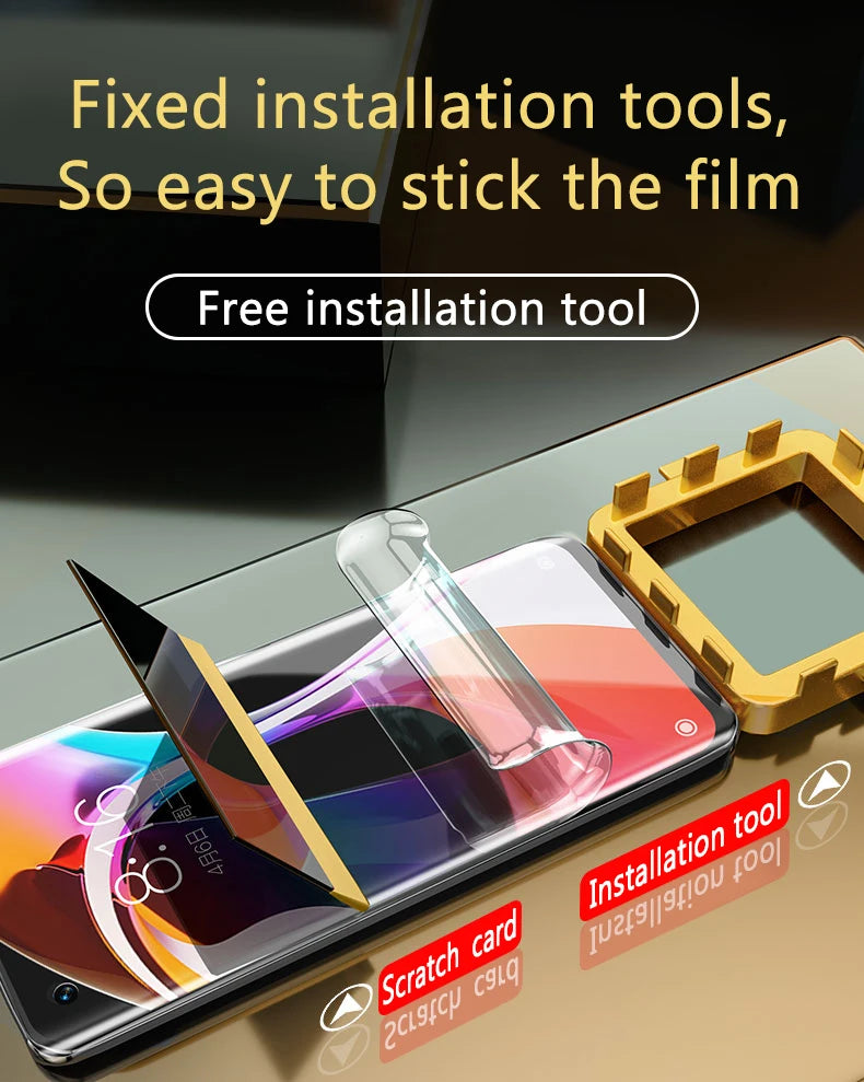 S23Ultra S22+ S21FE Privacy Screen Protector For Samsung Note 20Ultra S20FE S21+ Soft Anti-peeping Hydrogel Film Galaxy S10 9 10 Car Mobile World