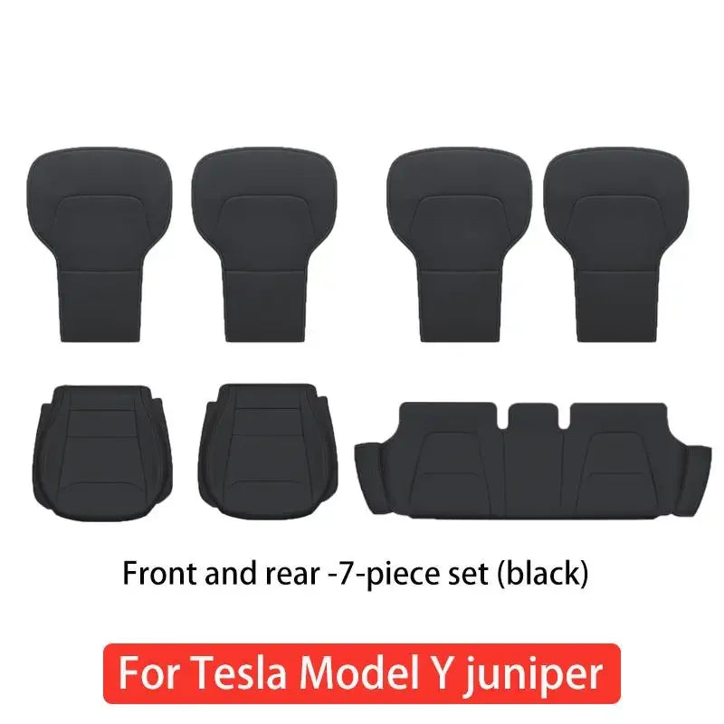 For Tesla Model Y 2025 2026 Juniper Ventilation Leather Seat Cover Cushion Breathability Comfortable Seat Interior Accessories