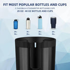 Upgraded Car Cup Holder Expander with Adjustable Base Stable Auto Bottle Support Universal for 6.5CM-10.5CM Cup Holder CM World