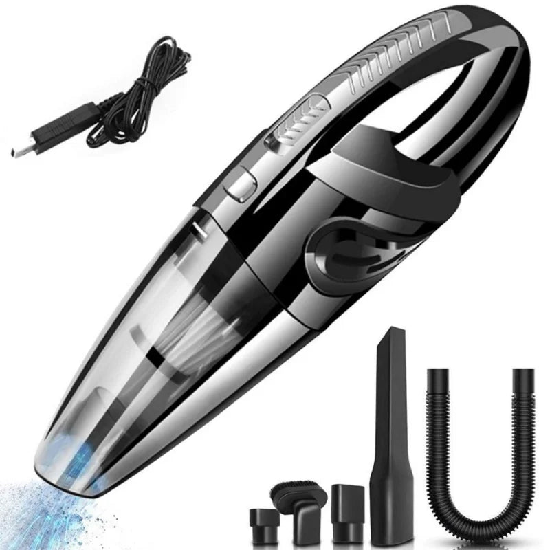 120W High Power Car Vacuum Cleaner Cordless Handheld Strong Suction Wet Dry Portable Auto Dust Collector Household Cleaner