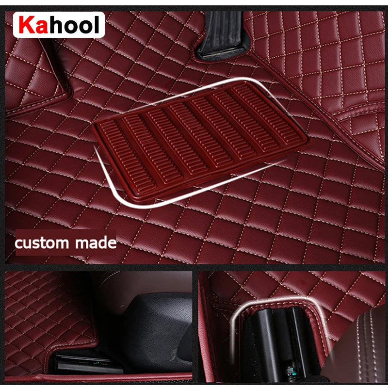 KAHOOL Custom Car Floor Mats For Bentley Bentayga Auto Carpets Foot Coche Accessorie