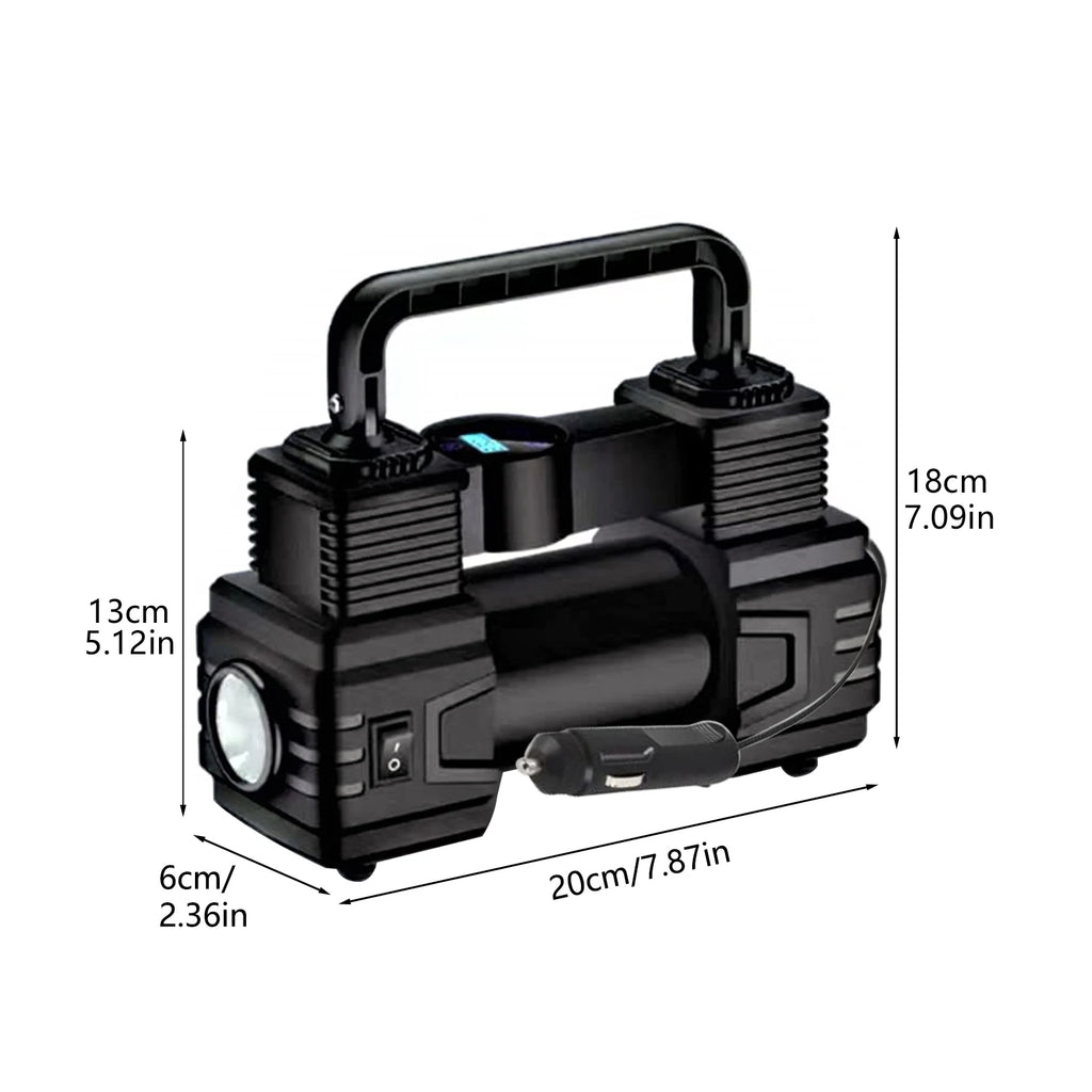 Car Tire Pump Auto Air Compressor Digital Display 12V Portable Auto Air Pump Up To 150 PSI Vacuum Tire Pump Car Accessories CM World