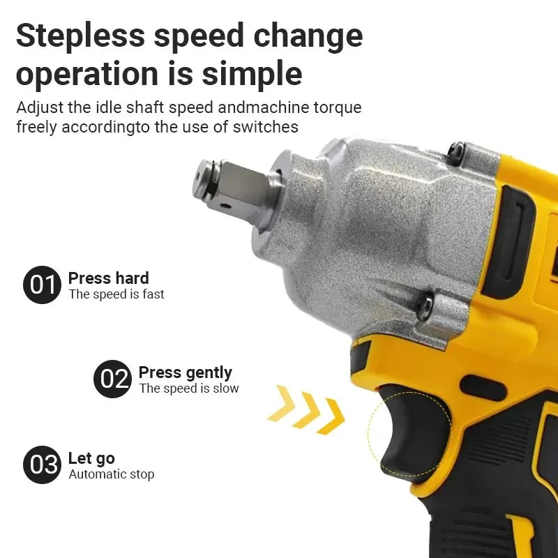 Dewalt DCF892 High Torque Brushless Impact Wrench Wireless Electric Tool 20V Battery Cordless Power for Home Improvement CM World