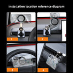 Adjustable Magnetic Car Phone Holder Mount for Tesla Model 3 Highland ModelY 2019-2024 Metal Car Phone Support Frame Accessories CM World