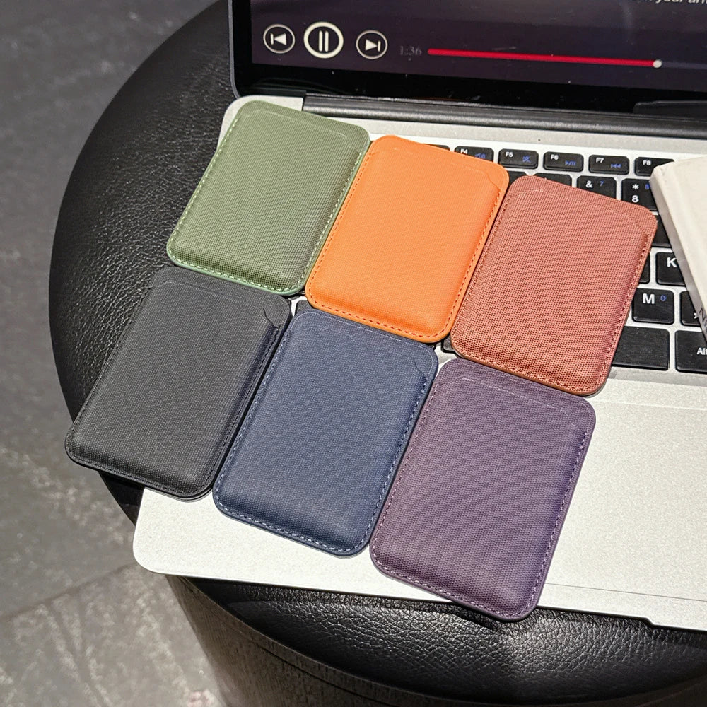 Magnetic Techwoven Wallet Case iPhone 16 17 Pro Max 14 15 Plus Samsung S25 S26 Ultra For Magsafe Card Holder Macsafe Card Slots