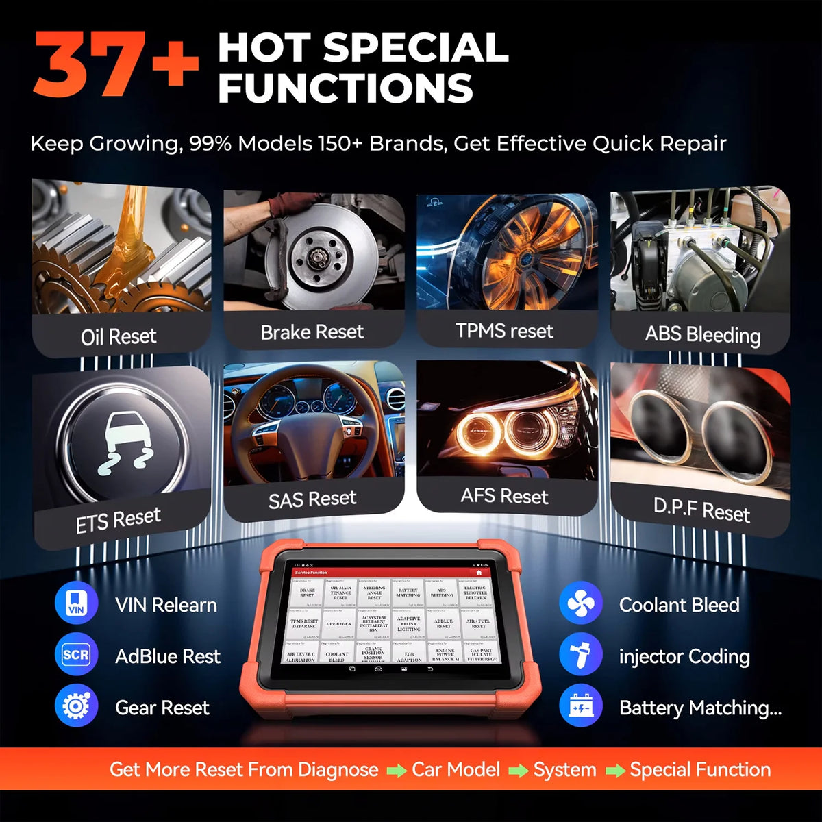 LAUNCH X431 CRP919X BT Wireless Bluetooth Diagnostic Tool OBD2 Car Scanner Bidirectional Automotive Diagnosis Tool
