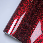 High Glossy Purple Red Crystal Forged Carbon Fiber Wrapping Vinyl Film Motorcycle Stickers Decals Auto Accessories Wrap Foil