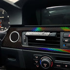 Premium Gloss Holographic Black Carbon Fiber Vinyl Wrap Film Bubble Free Air Release Car Wrap Vinyl Automotive DIY Decals