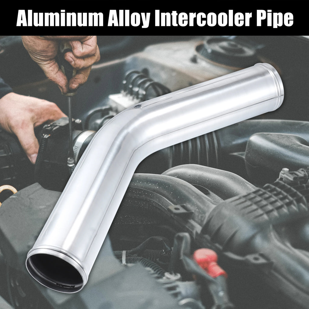 UXCELL 45 Degree Intercooler Pipe 63mm 70mm 76mm OD 300mm 500mm Long Aluminum Alloy Tube Intercooler Pipe Air Intake Tube