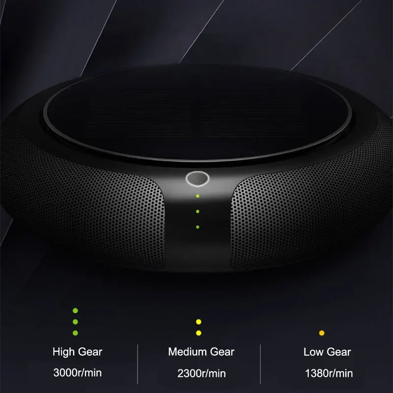 Solar Car Air Purifier Aromatherapy Machine with Three-Speed Adjustment Formaldehyde Odor Removal Triple-Layer Composite Filter CM World