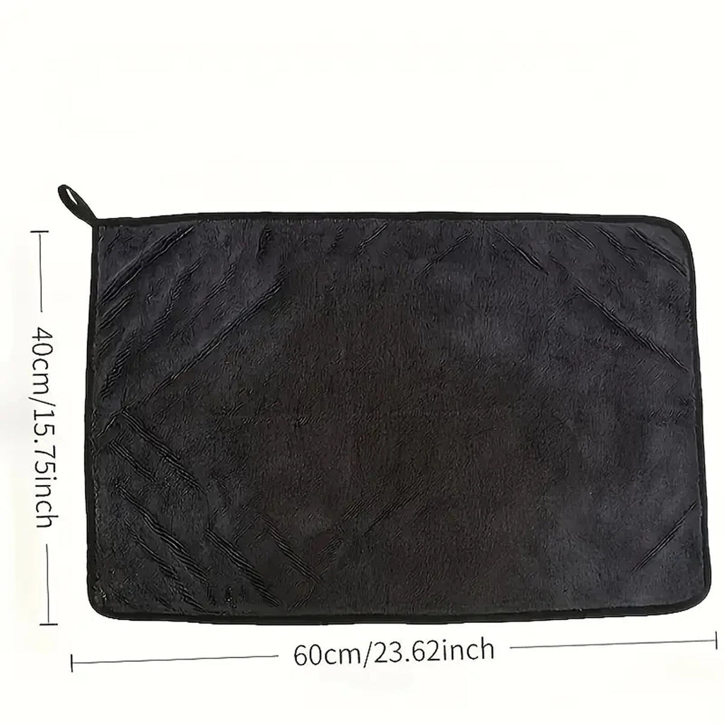 Dark gray car microfiber towel, oversized strong absorbent car wash cloth, high-efficiency cleaning wipe cloth CM World
