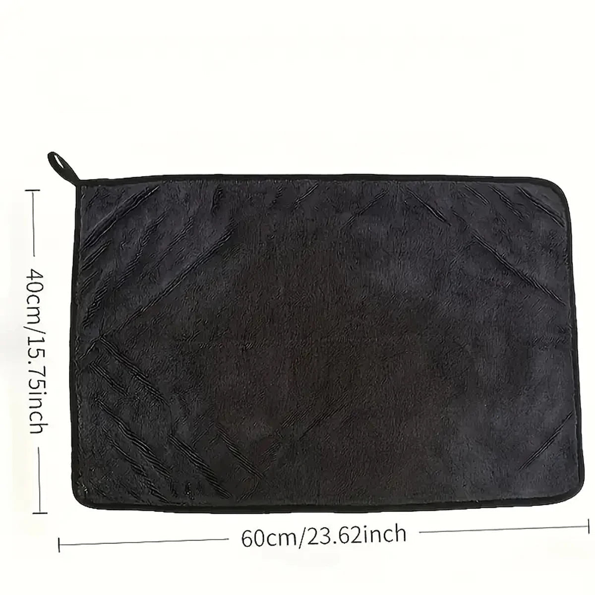 Dark gray car microfiber towel, oversized strong absorbent car wash cloth, high-efficiency cleaning wipe cloth CM World