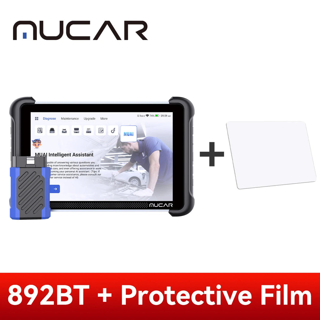 MUCAR 892BT Key Programming AI Automotive Diagnostic Tool Bi Directional Obd2 Scanner ECU Coding CANFD DOIP 35 Resets Life Free Car Mobile World
