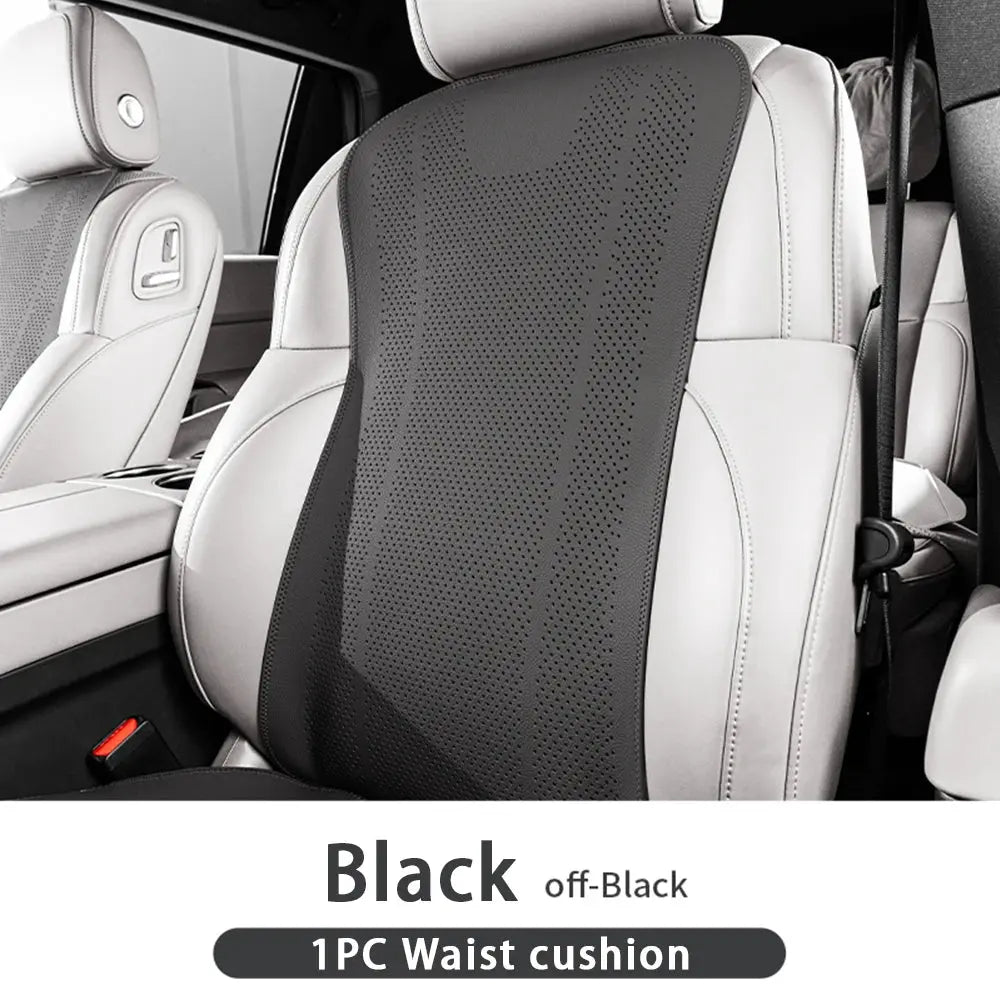 Universal Car Seat Cushion Leather Breathable Hole Summer Car Interior Car Seat Cover Four Seasons Automotive Parts Car Mobile World