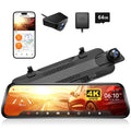 WOLFBOX G930 10 Inch Wifi Dash Camera 4K Car DVR FOV 140 Mirror Camera Dash Cam Car 24H Parking View Touch Screen Video Recorder Car Mobile World