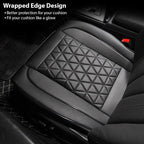 1PC Diamond-Quilted Premium PU Leather Car Seat Cover Non-Slip Breathable Universal Fit for Sedans SUVs Trucks - Seat Pad CM World