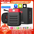 MUCAR BT200 BT200 PRO Car Scan Tool OBD2 Diagnostic Tool Full System Diagnosis scanner for all car 15 Reset Code Reader CM World
