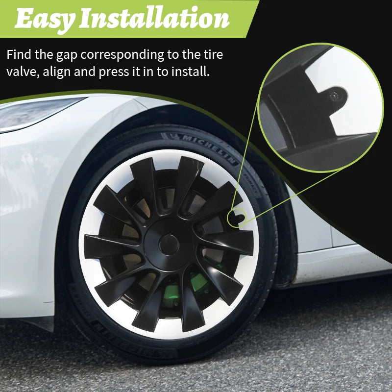 20inch Hub Ring Protection Wheel Cover Design For Tesla Model Y 2020-2024 Hight Performance Protective Full Rim Cover Accessorie