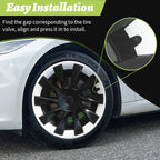 20inch Hub Ring Protection Wheel Cover Design For Tesla Model Y 2020-2024 Hight Performance Protective Full Rim Cover Accessorie