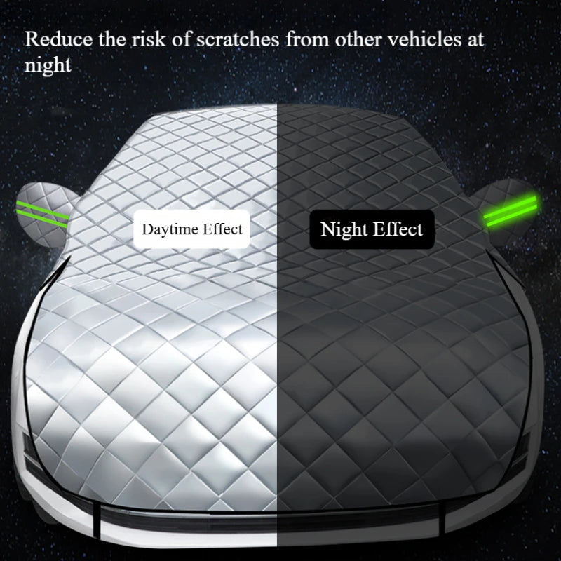 Car Rain Cover Hail Snow Shade Awning From Protective Dust Waterproof Exterior Protect Anti UV Outdoor Protector Covers 5-Layer Car Mobile World