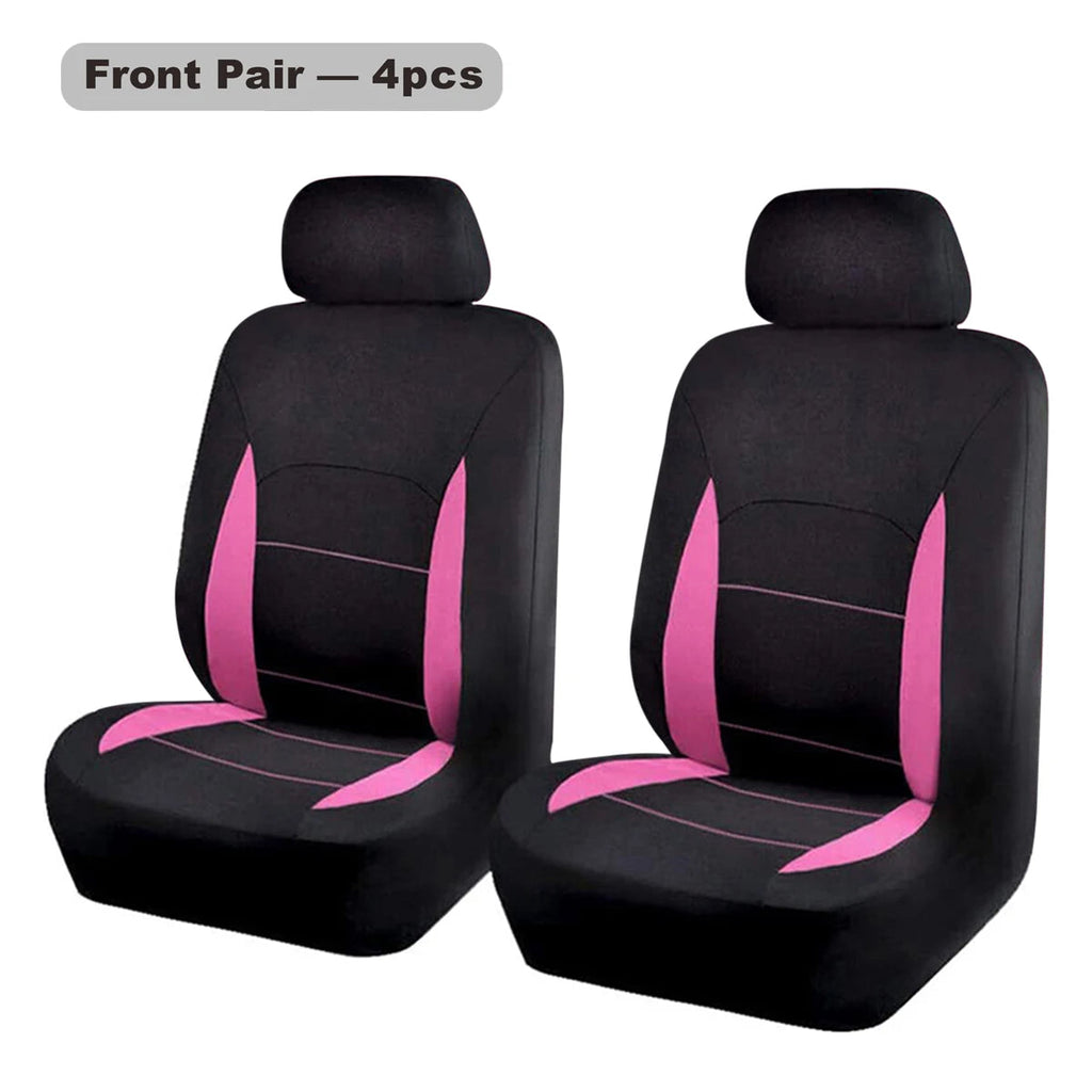 Four Seasons Polyester Fabric 5 Seats Universal Car Seat Cover Full Set CM World
