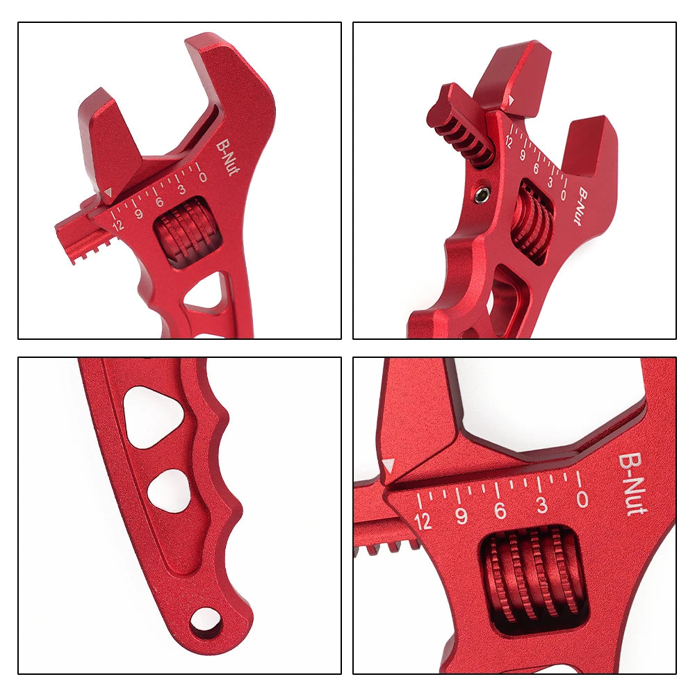 RASTP-New Aluminum 3AN-12AN Adjustable AN Wrench Tool Anodized Spanner For Hose End Fitting RS-OFI085